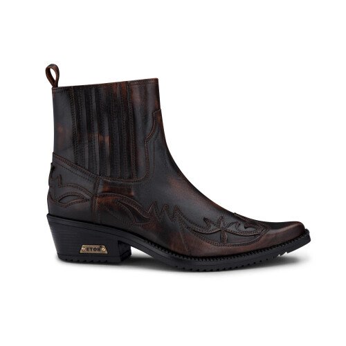 Mens Cowboy Ankle Cuban Winklepicker