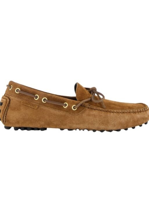 Dark Whiskey Suede Driver Moccasins
