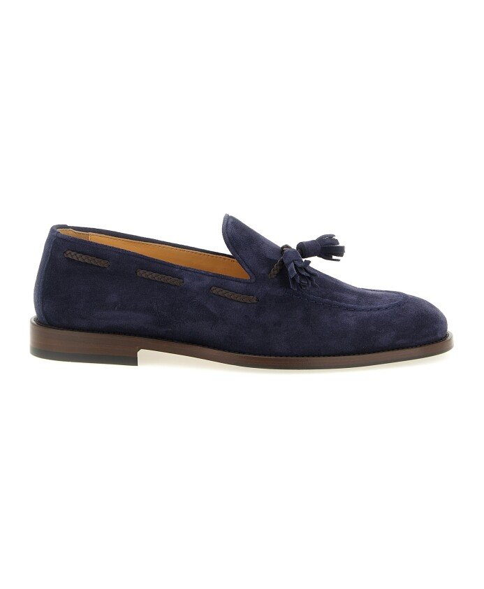 Tassel Detail Suede Loafer