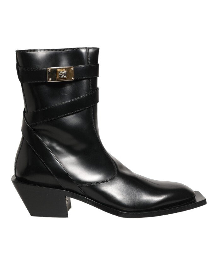 DG Plaque Mid Calf Boots