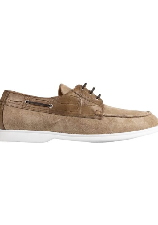 Crocodile & Suede Loafers