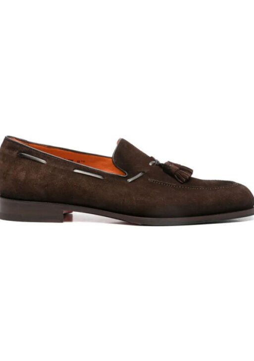 Square-toe Tassel Loafer